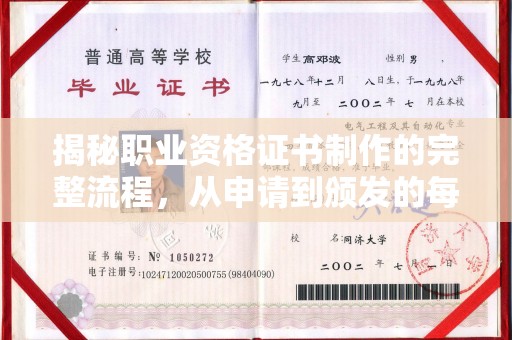 大兴安岭揭秘职业资格证书制作的完整流程，从申请到颁发的每一步