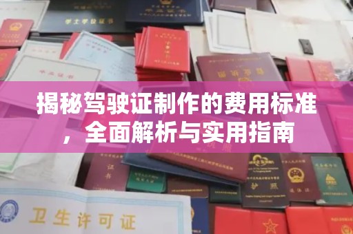 大兴安岭揭秘驾驶证制作的费用标准，全面解析与实用指南